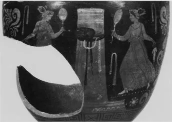 KRATER, VOLUTE (SOUTH ITALIAN, APULIAN, RED-FIGURE)