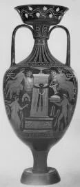 AMPHORA, PANATHENAIC SHAPE (SOUTH ITALIAN, APULIAN, RED-FIGURE)