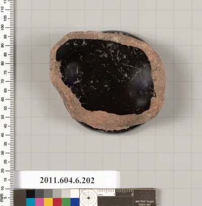 Terracotta fragment of a skyphos (deep drinking cup)?