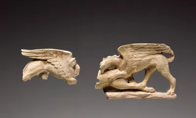 Relief with Two Griffins Attacking a Deer