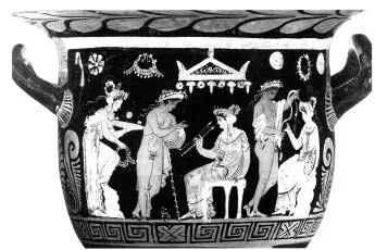 KRATER, BELL (SOUTH ITALIAN, CAMPANIAN, RED-FIGURE)