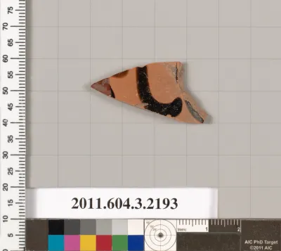 Terracotta fragment of a kylix (drinking cup)