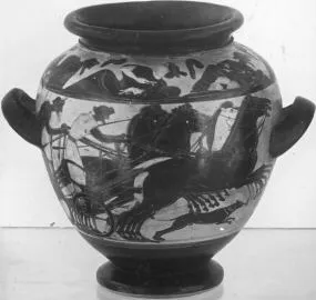 STAMNOS (ATHENIAN, BLACK-FIGURE)