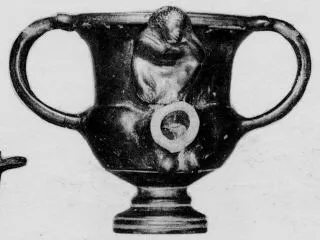 FIGURE VASE, KANTHAROS (SOUTH ITALIAN, CAMPANIAN, RELIEF)