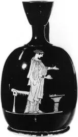 LEKYTHOS, SQUAT (ATHENIAN, RED-FIGURE)