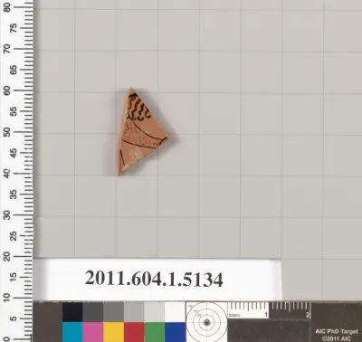 Terracotta fragment of a kylix (drinking cup)