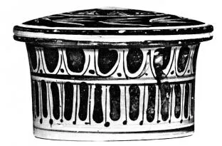 PYXIS LID (ATHENIAN, RED-FIGURE)