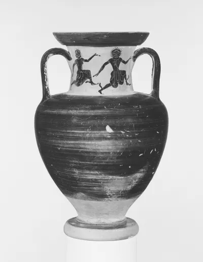 Campanian Black-Figure Neck Amphora