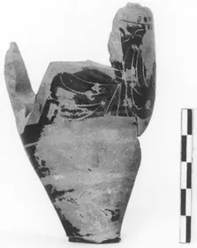 LEKYTHOS, FRAGMENT (ATHENIAN, BLACK-FIGURE)