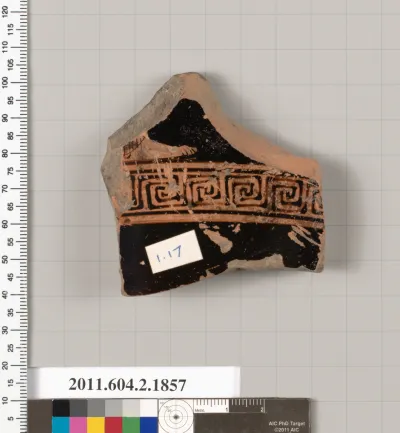 Terracotta fragment of a skyphos (deep drinking cup)