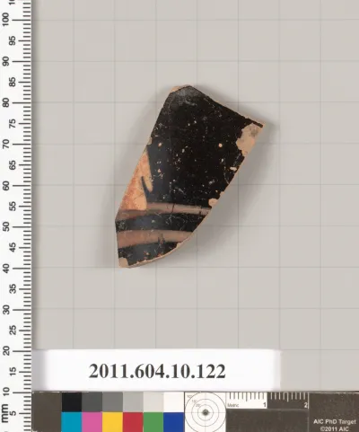 Terracotta fragment of a closed shape