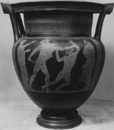KRATER, COLUMN (ATHENIAN, RED-FIGURE)