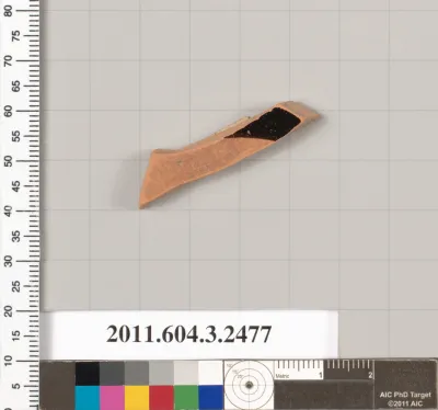 Terracotta fragment of a kylix (drinking cup)