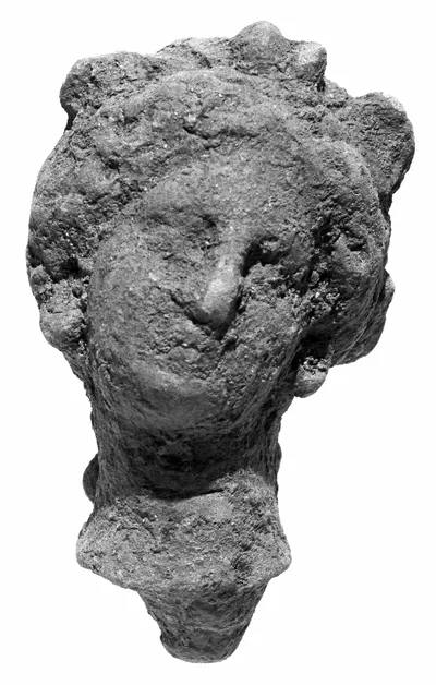 Head with Melon Coiffure and Wreath