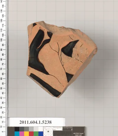 Terracotta fragment of a kylix (drinking cup)