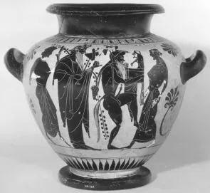 STAMNOS (ATHENIAN, BLACK-FIGURE)