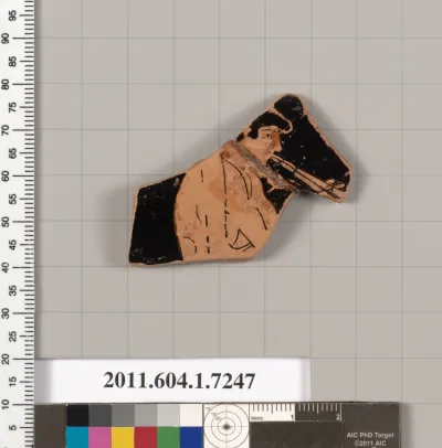 Terracotta fragment of a kylix (drinking cup)