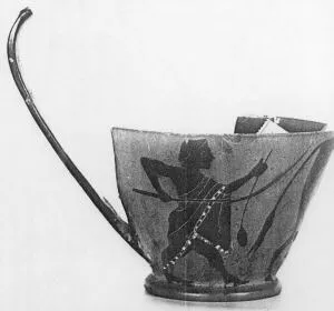 KYATHOS, FRAGMENT (ATHENIAN, BLACK-FIGURE)