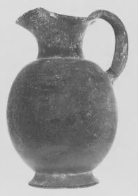 OINOCHOE (ETRUSCAN, BUCCHERO)