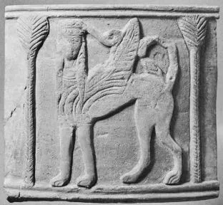AMPHORA, BELLY, FRAGMENT (CRETAN, RELIEF)