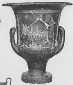 KRATER, CALYX (SOUTH ITALIAN, CAMPANIAN, RED-FIGURE)