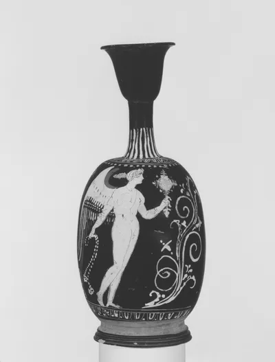 Gnathia Red-Figure Squat Lekythos