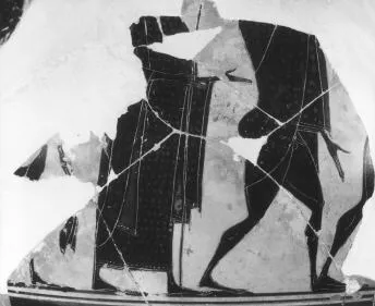 AMPHORA, NECK (ATHENIAN, BLACK-FIGURE)