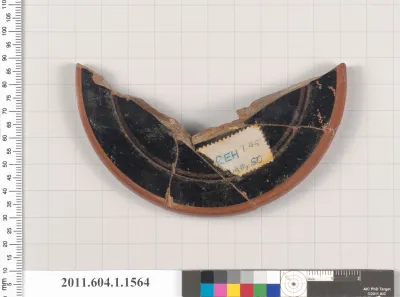 Terracotta fragment of a kylix (drinking cup)