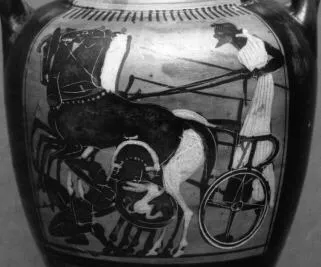 AMPHORA, NECK (ATHENIAN, BLACK-FIGURE)