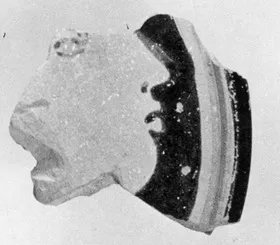 PYXIS LID, FRAGMENT (ATHENIAN, RED-FIGURE)
