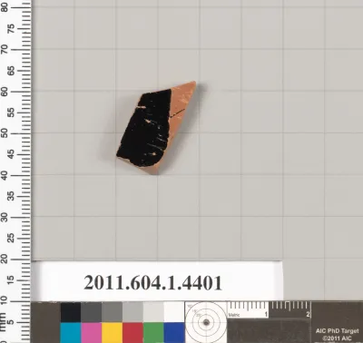 Terracotta fragment of a kylix (drinking cup)