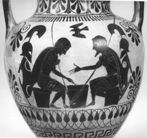 AMPHORA, NECK (ATHENIAN, BLACK-FIGURE)