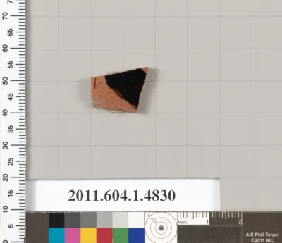 Terracotta fragment of a kylix (drinking cup)