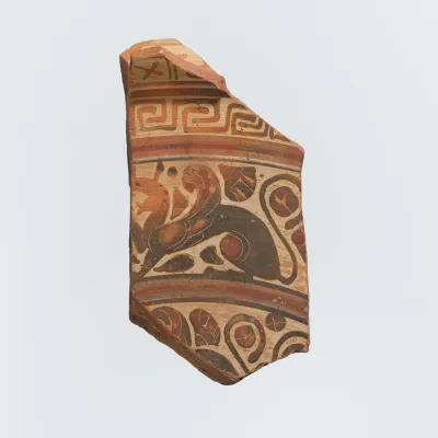 Fragment of a terracotta plate