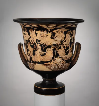 Terracotta calyx-krater (bowl for mixing wine and water)