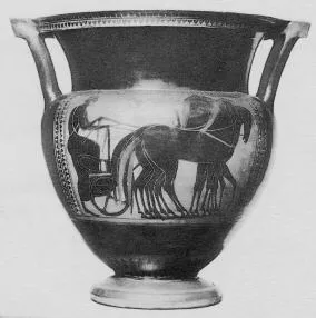 KRATER, COLUMN (ATHENIAN, BLACK-FIGURE)