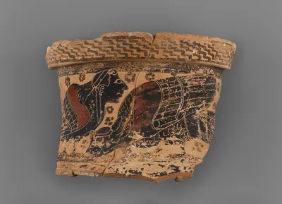 Attic Black-Figure Neck Amphora Fragment