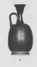 LEKYTHOS, SQUAT (ITALIOTE, BLACK GLAZE)