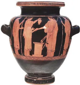 STAMNOS (ATHENIAN, RED-FIGURE)