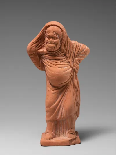 Terracotta statuette of an actor