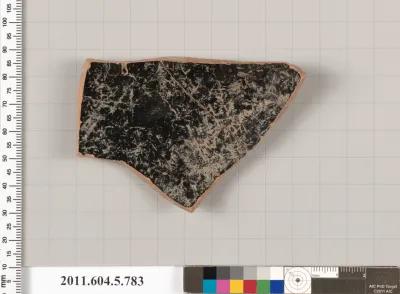 Terracotta fragment of a kylix (drinking cup)