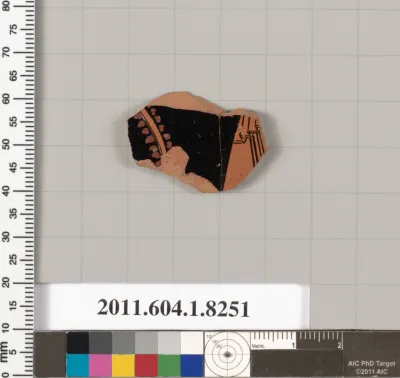 Terracotta fragment of a kylix (drinking cup)