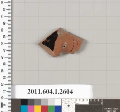 Terracotta fragment of a kylix (drinking cup)