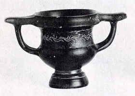 KANTHAROS (TEANO WARE, BLACK GLAZE)