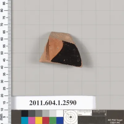 Terracotta fragment of a kylix (drinking cup)