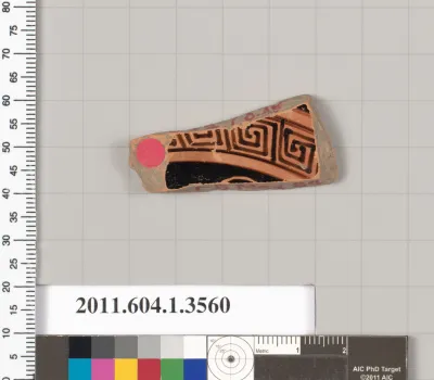 Terracotta fragment of a kylix (drinking cup)