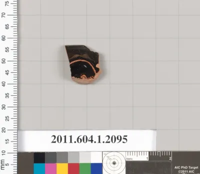 Terracotta rim fragment of a kylix (drinking cup)