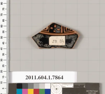 Terracotta fragment of a kylix (drinking cup)