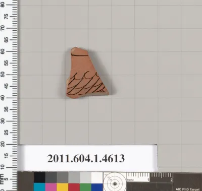 Terracotta fragment of a kylix (drinking cup)