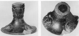 CUP, FRAGMENT (ETRUSCAN, BUCCHERO)